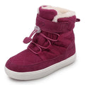 Kids Buckle Strap Velvet Warm Fur Snow Shoes childrensterritory