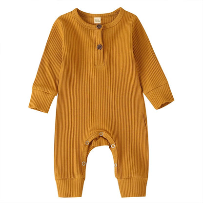 Baby Boys/Girls Long Sleeve Cotton Romper