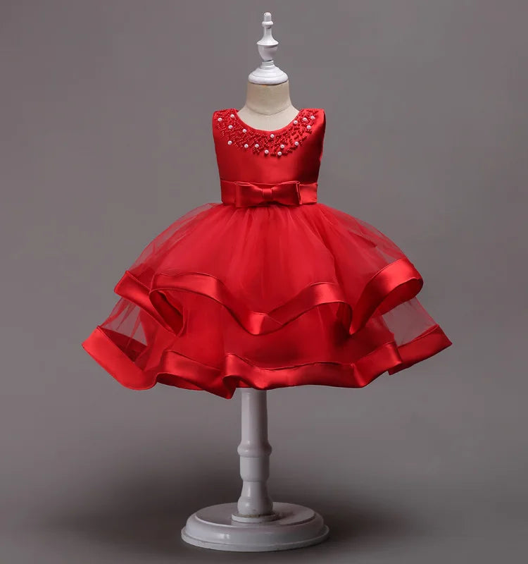 Elegant Baby/Kids Girls Lace Design Flower Dresses childrensterritory