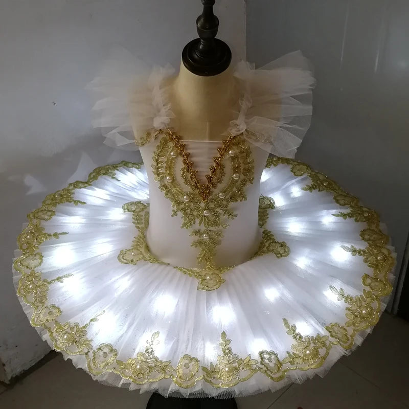 Led Light Ballerina Pancake Tutu Dress for Girls and Women childrensterritory