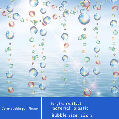 Under The Sea Theme Bubble Garlands, Seagrass, Seahorses Decor Supplies childrensterritory