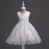 Sleeveless Flower design Lace Party Dresses For Girls childrensterritory