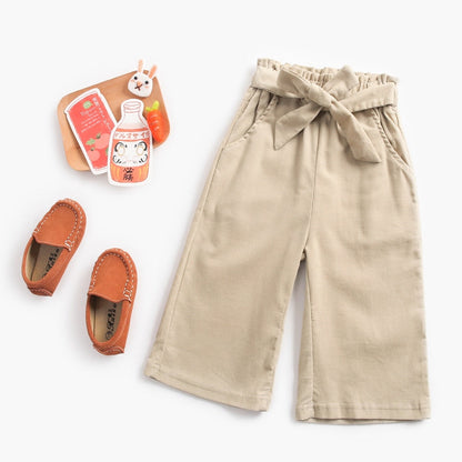 Little Girls Casual Long Pants Winter Trousers with Pockets childrensterritory