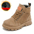 Kids Unisex High Top Fur And Laces Design Leather Shoes childrensterritory