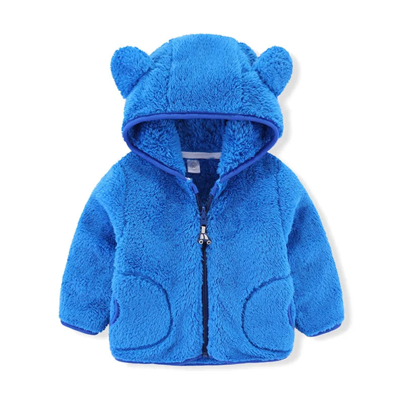 Toddler Boys Girls Warm Fleece Colorful Hoodies Jackets childrensterritory