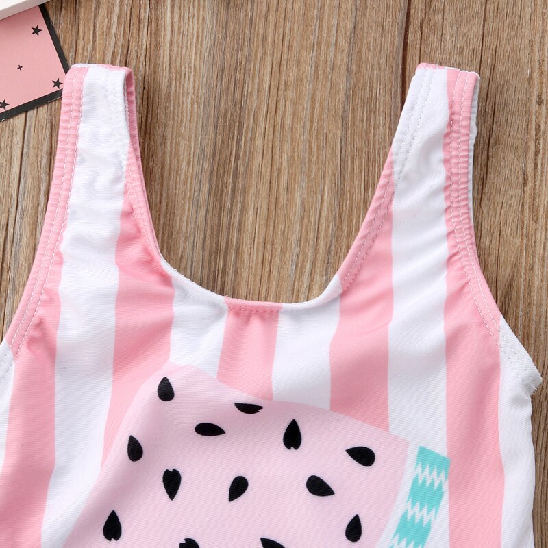 Lovely Watermelon Print Baby Girls Swimwear childrensterritory