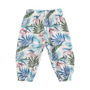Baby Girl Floral Print Cotton Pants in Holiday Style childrensterritory