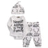 Newborn Baby Boy Letter Print 3 Piece Clothes Set childrensterritory