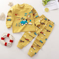 Kids Cartoon Print Long-Sleeved Clothing Set childrensterritory