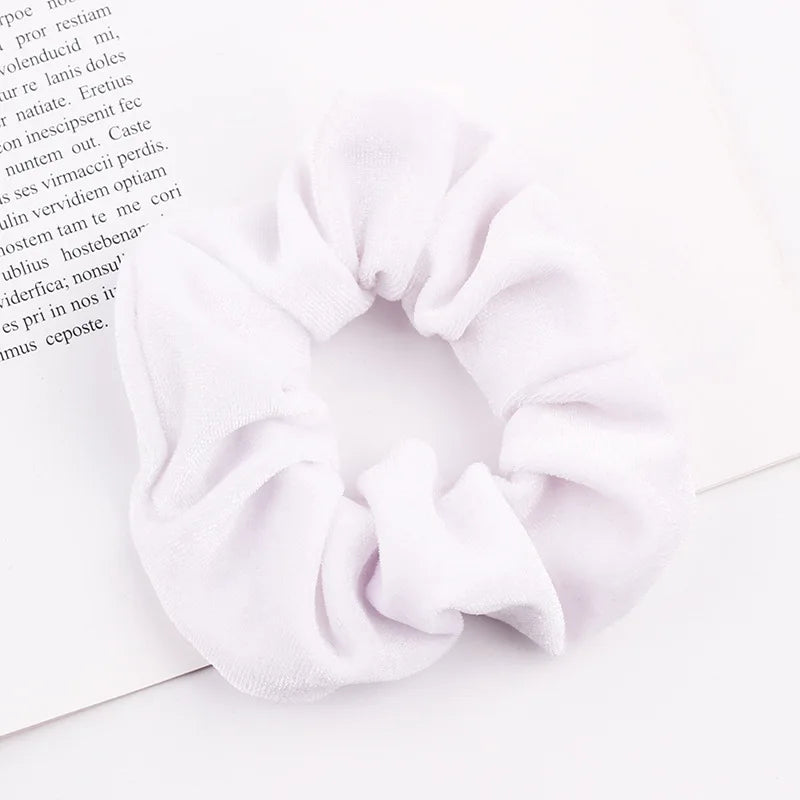 Velvet Scrunchie Hairband For Girls