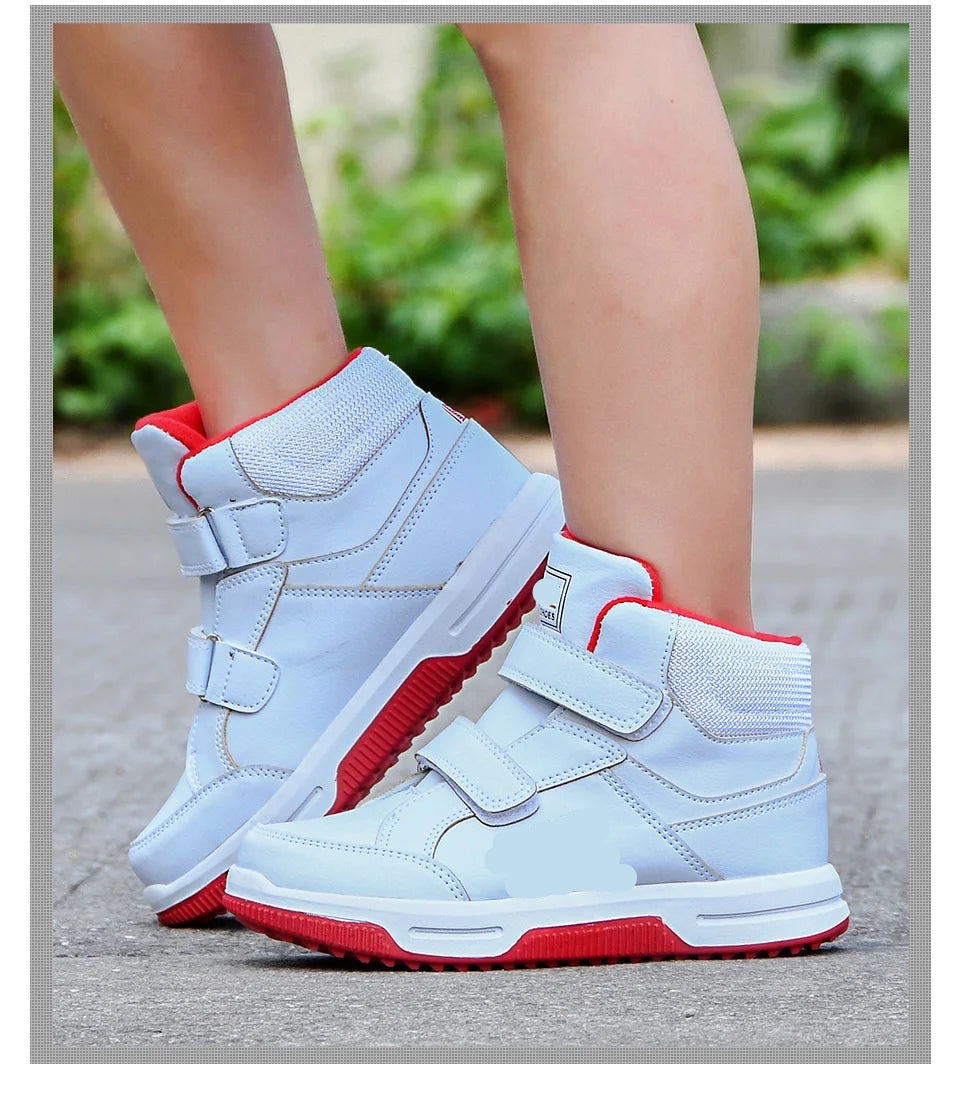 PU Leather Designer Autumn Winter Kids Classic Sneakers childrensterritory