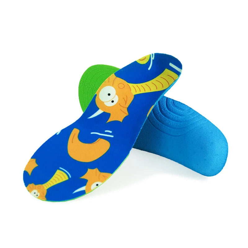 Kids Cartoon Animal Prints Flatfeet Sneakers Insoles childrensterritory