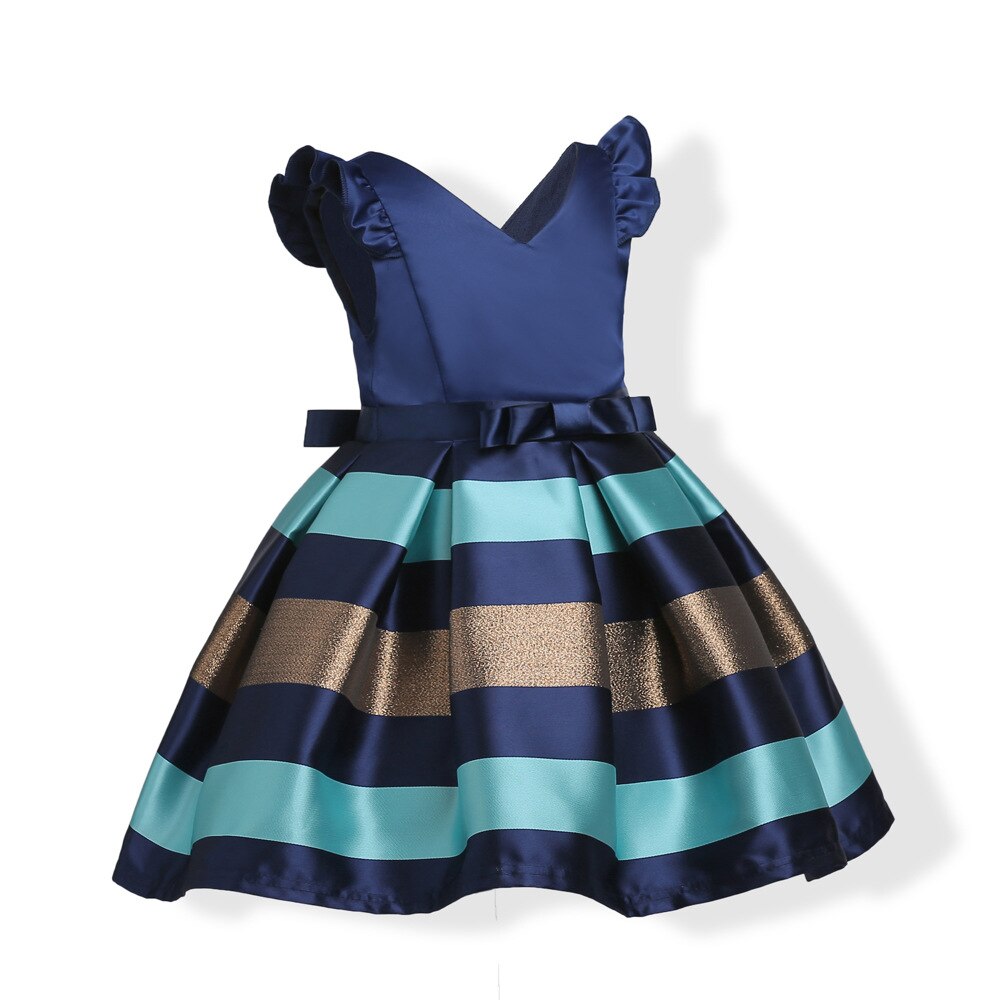 Kids Girls Striped Party Dresses/Princess Costume childrensterritory