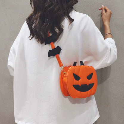 Girls Halloween Pumpkin style Shoulder Bag Pouch Tide childrensterritory