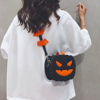 Girls Halloween Pumpkin style Shoulder Bag Pouch Tide childrensterritory