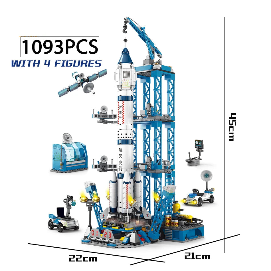 City Aerospace Model Bricks Toys for Kids
