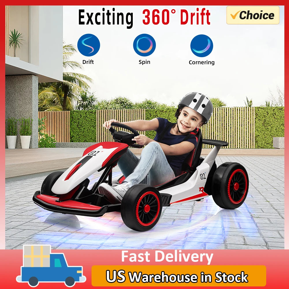 Kids High Speed Electric Go Kart with 24V7Ah Battery childrensterritory