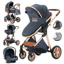 3 in 1 Portable High Landscape Luxury Baby Stroller