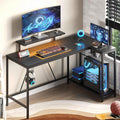 Corner Computer Desk with Reversible Storage Shelves childrensterritory