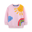 Various Cartoon Design Little Girls' Long Sleeve Sweatshirts childrensterritory