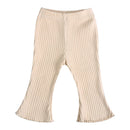 Girls' Solid Colour Elastic Casual Trousers childrensterritory