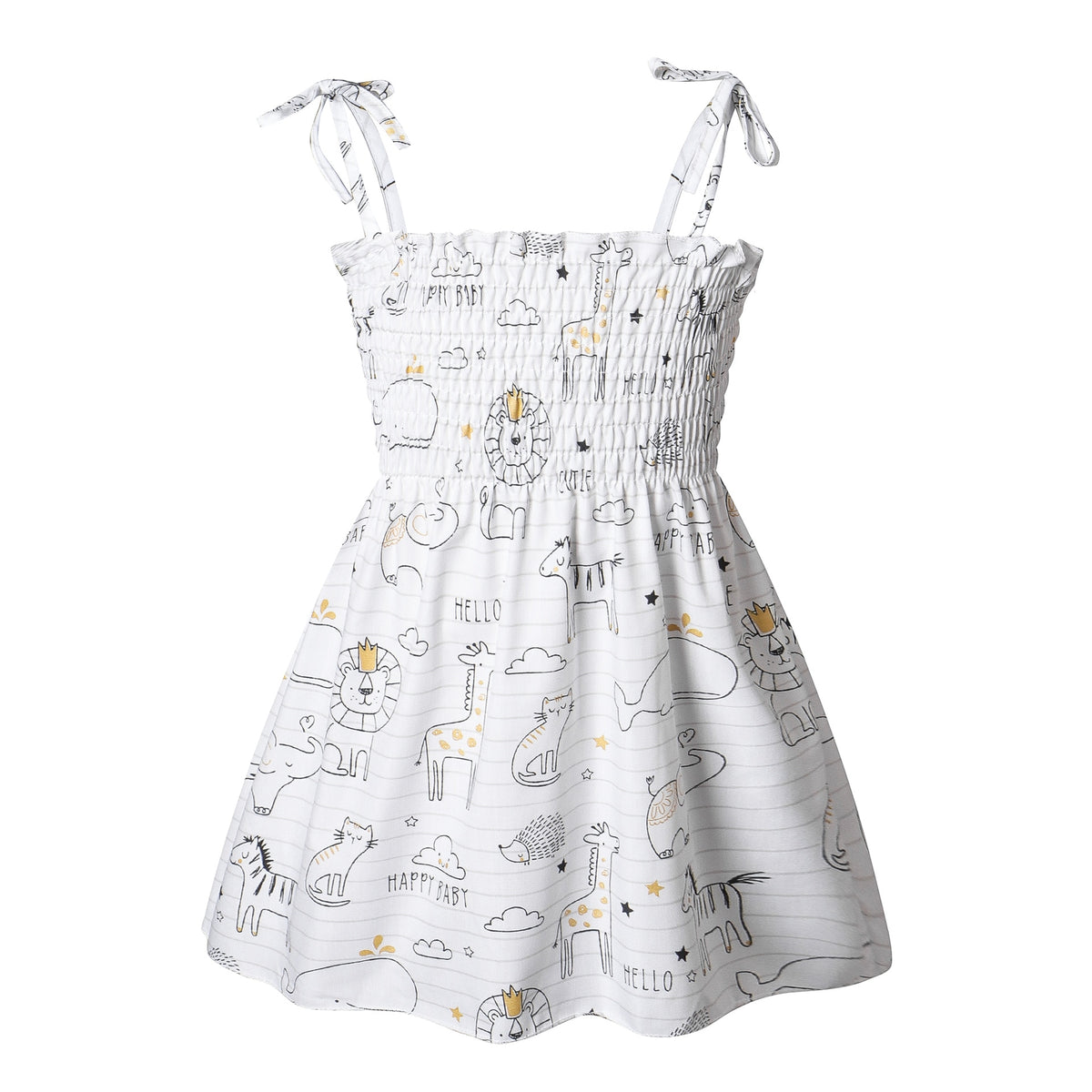 Kids Girl Sleeveless Floral Sling Summer Dresses childrensterritory