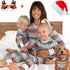 Cartoon Deer and Tree Print Family Matching Christmas Pajamas Sets childrensterritory