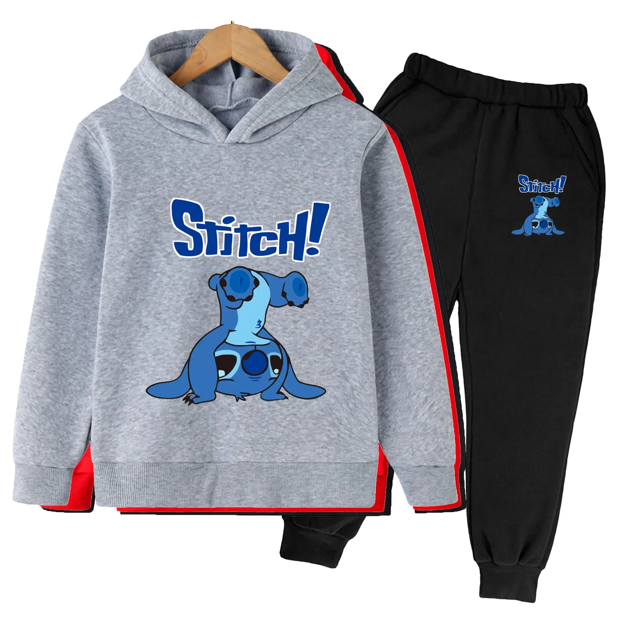 Long-Sleeved Cartoon Print Winter Tracksuit For Kids