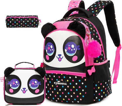 Cartoon Design 3pcs Kids School Backpacks for Girls childrensterritory