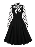 Patchwork Girls Casual Dresses for Spring Autumn
