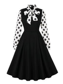 Patchwork Girls Casual Dresses for Spring Autumn