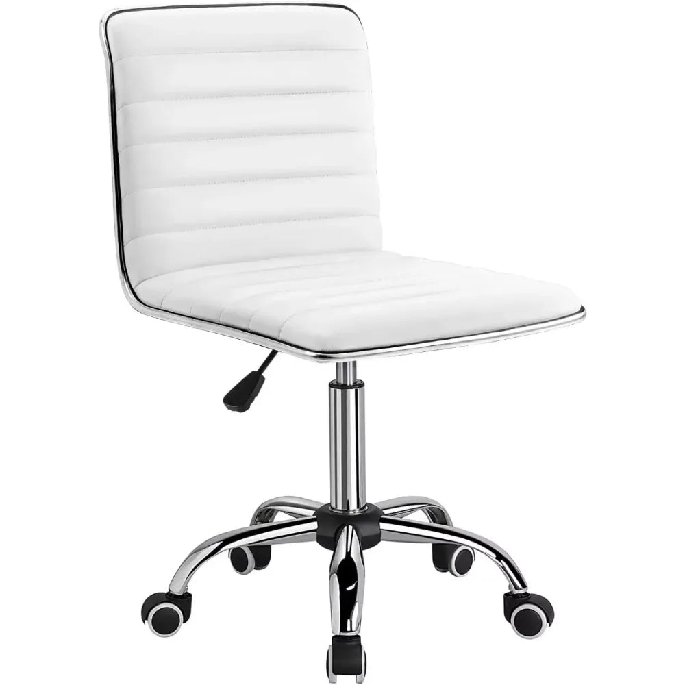 PU Leather Swivel Computer Desk Chair of Mid Back childrensterritory