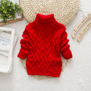 Kids Boy Girl Thick Knitted Turtleneck Sweaters childrensterritory