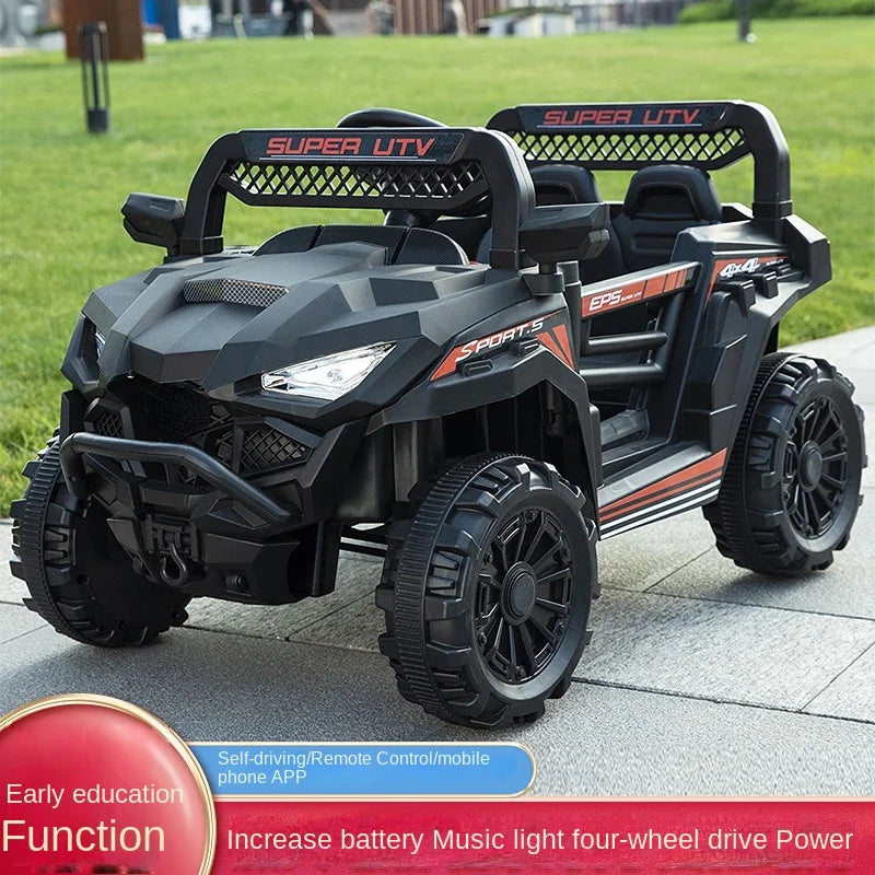 Off-road Electric Car with LED Lighting and Music for Kids childrensterritory
