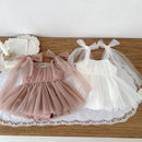 Baby Girls Lace Design Princess Romper Dresses childrensterritory