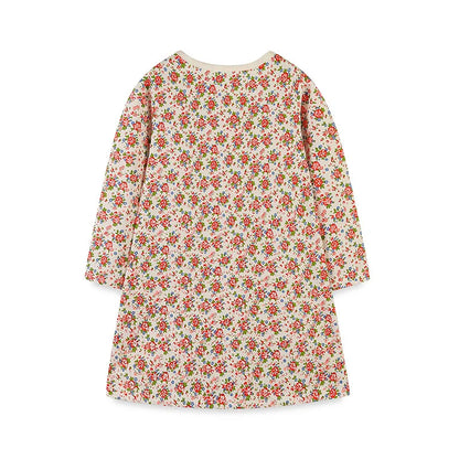 Kids Girls Christmas Deer Design New Year Party Dresses