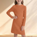 Girls’ Long-Sleeve Elegant Winter Dresses