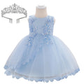 Baby Girl Lace Embroidered Formal Occasion Gowns childrensterritory