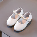 Pearl-Decorated Little Girls' Princess Leather Shoes childrensterritory