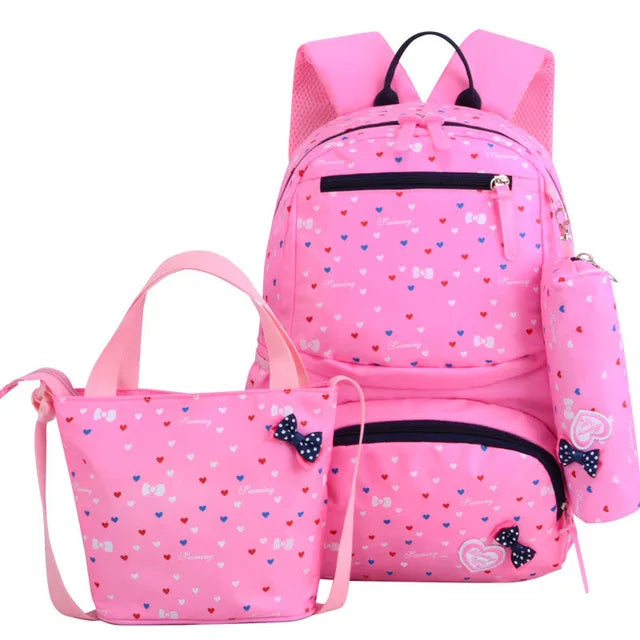 3pcs/set Lovely Print Fashion Backpacks for Children childrensterritory