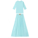 Solid Colour Summer Casual Family Matching Clothing Set