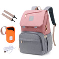 Waterproof Maternity Backpack with USB, Rechargeable Holder