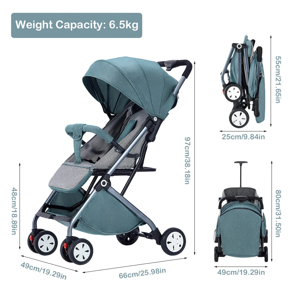 Lightweight, Comfortable &amp; Foldable Baby/Kids Stroller childrensterritory