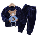 Kids Cartoon Design Warm Casual Clothing Set childrensterritory