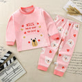 Kids Cartoon Print Casual Winter Clothing Set childrensterritory