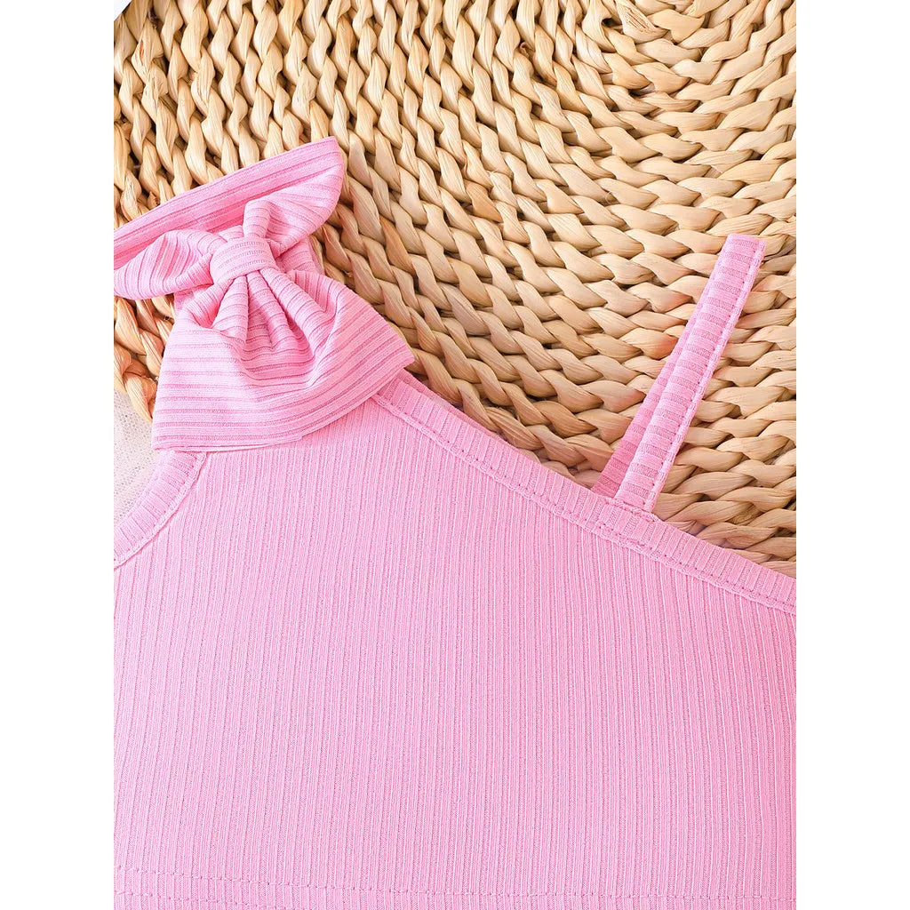 Baby Girl Off Shoulder Top and Cute Butterfly Skirt Outfit childrensterritory