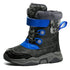 Kids PU Leather Waterproof Snow Boots for Winter Sport childrensterritory