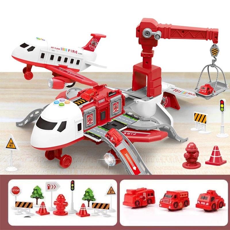 Kids Large Music Story Simulation Aircraft Track Inertia Toy childrensterritory