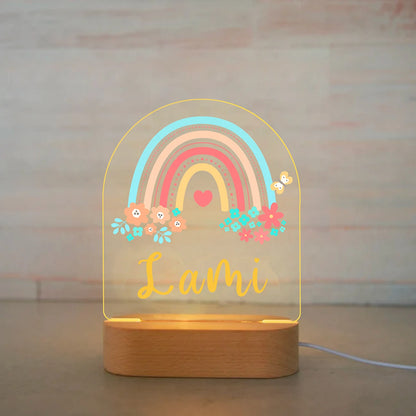 Personalized Cartoon Animal Design Night Light for Kids Room childrensterritory