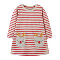 Long-Sleeved Printed Summer Dresses For Girls childrensterritory